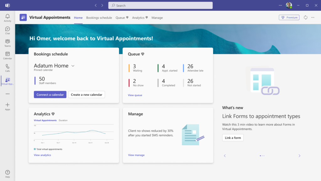 Virtual Appointments gives you an all-in-one meeting platform for customer engagements.